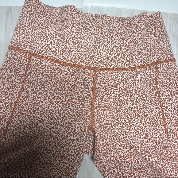Athleta Brown and White High-Performance Leggings - Picture 1 of 4